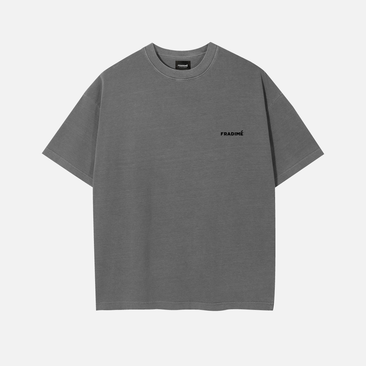 FUNDAMENTAL OVERSIZED SMALL LOGO T-SHIRT - GREY – Fradime