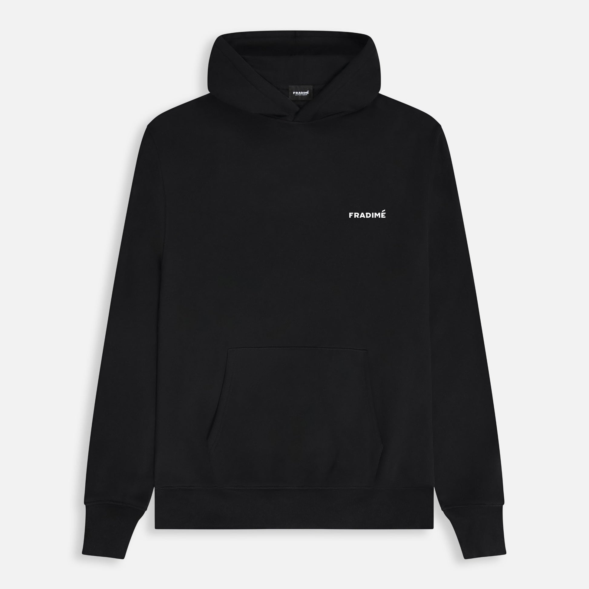 FUNDAMENTAL SMALL LOGO OVERSIZED HOODIE - BLACK – Fradime